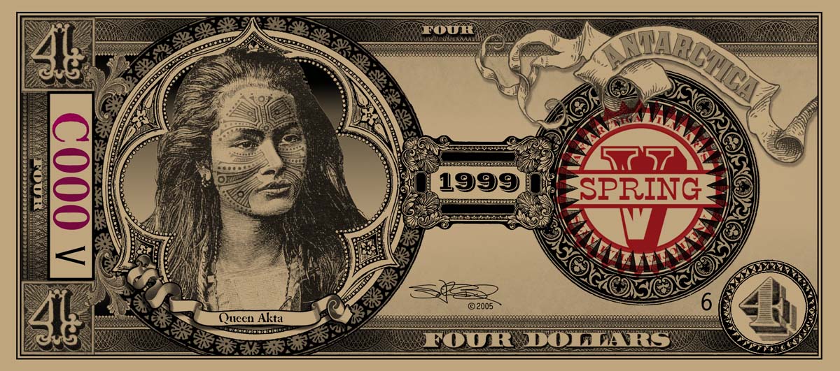 ANTARCTICA Dream-Dollars Four Dollar&nbsp;Notes
